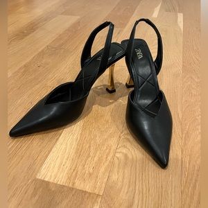Zara sling back heels